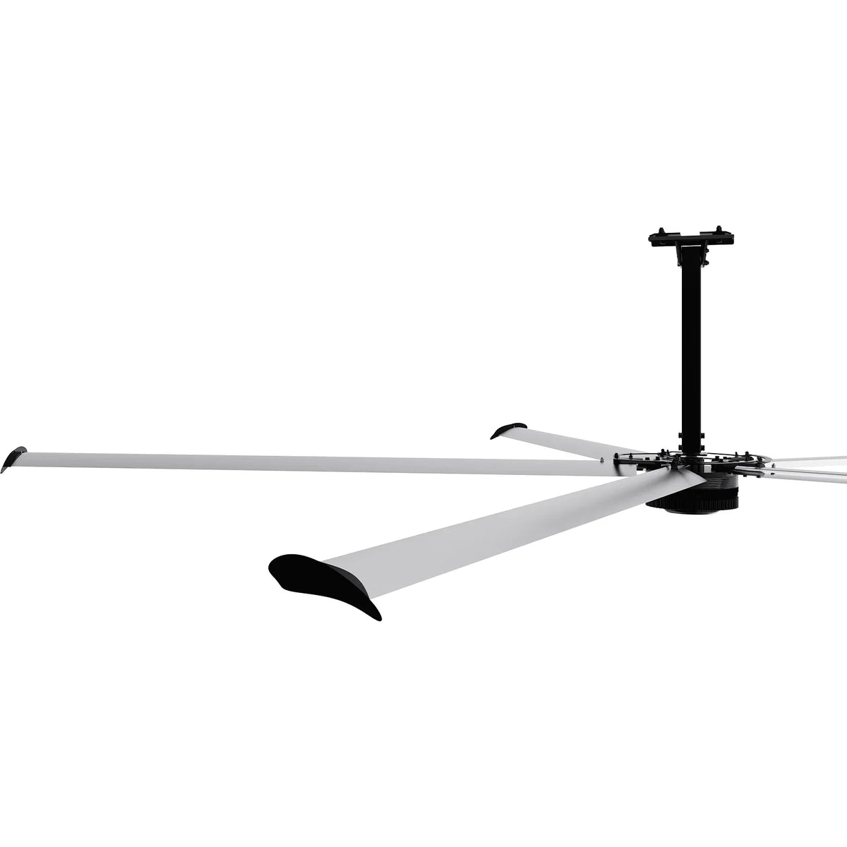 24FT HVLS Industrial Ceiling Fan 208-240V 1Ph - Energy Efficient Large Area Air Circulation Fan for Warehouses & Factories,  24FT1PH