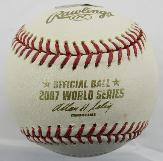 Jacoby Ellsbury Signed Auto Rawlings 2007 World Series Baseball B150 - Mounted Memories