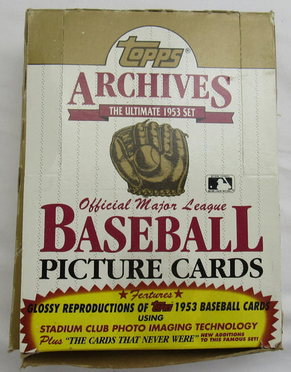 1991 Topps Archive Baseball Wax Box - 53 Reprint Set - 36ct Box