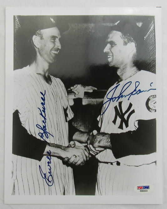 Johnny Sain Ewell Blackwell Signed Auto 8x10 Photo PSA/DNA F85222