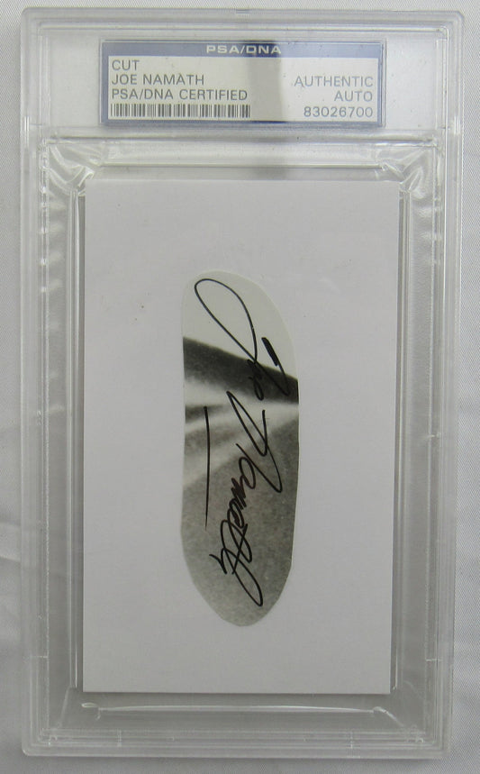 Joe Namath Cut Signed Auto PSA/DNA Encapsulated VII