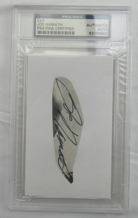 Joe Namath Cut Signed Auto PSA/DNA Encapsulated XV