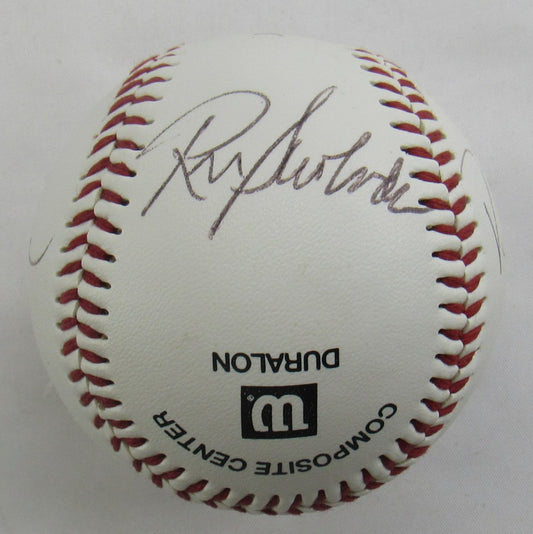 Darryl Strawberry Ed Kranepool Ron Swoboda Ralph Branca Signed Auto Baseball B171