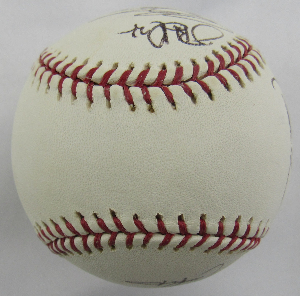 Rodrigo Lopez Bruce Chen Kris Benson +3 Signed Auto Rawlings Baseball B159