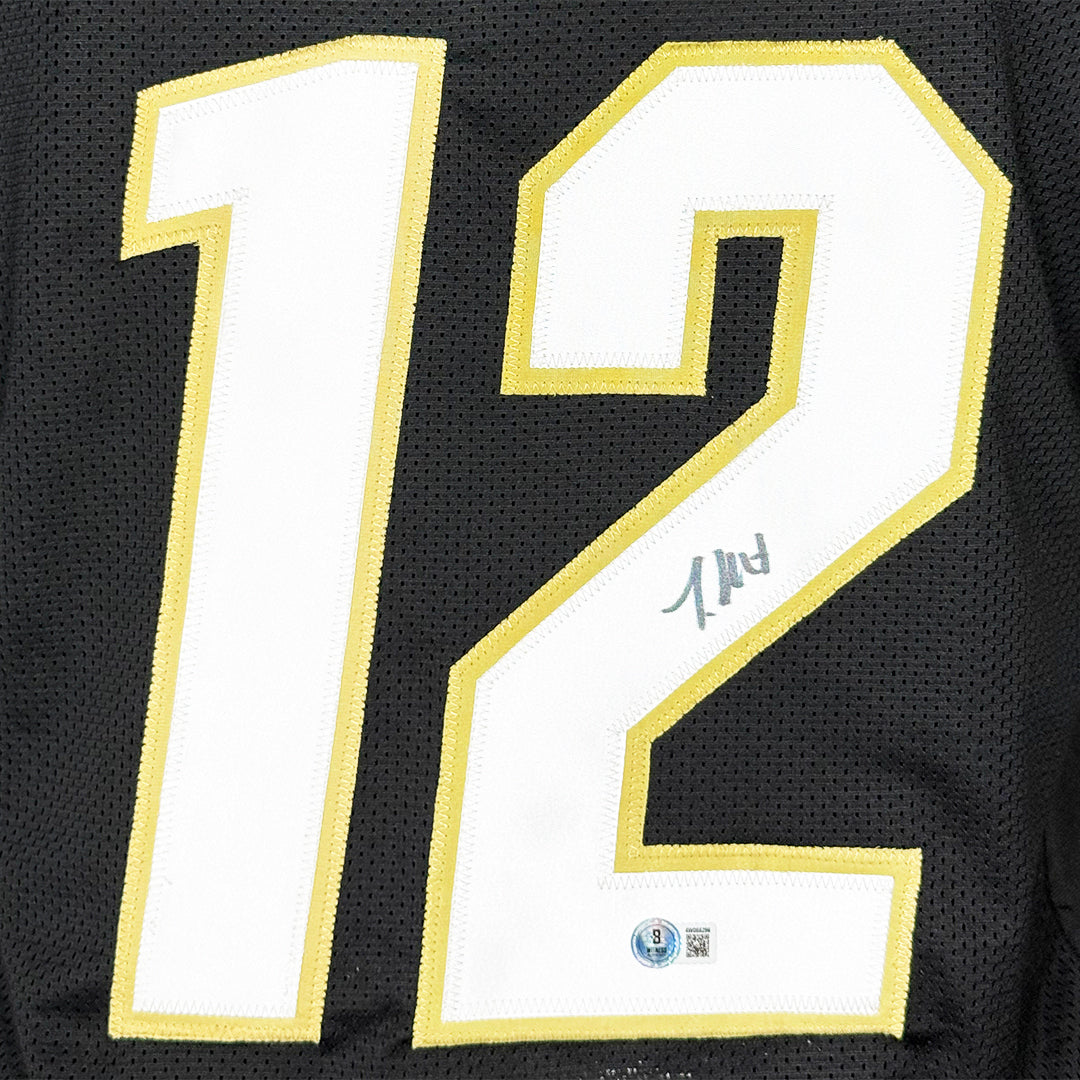Travis Hunter Signed Colorado College Black Football Jersey (Beckett)