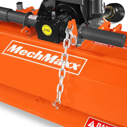 42 in Rotary Tiller, 3 Point Hitch Cat.1, Chain Drive, PTO Shaft Included with Shear Bolt, 15–35 HP, LRT42