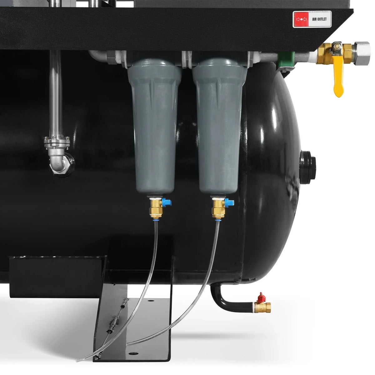 15HP Combined Rotary Screw Air Compressor with Dryer & 105-Gal ASME Tank | 45 CFM,  116 PSI,  230V 3-Phase - Industrial Grade