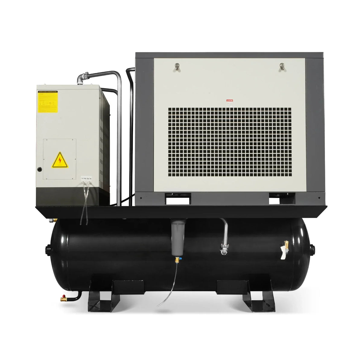 20HP Combined Rotary Screw Air Compressor with Dryer & 105-Gal ASME Tank | 78 CFM,  116 PSI,  230V 3-Phase - Industrial Grade
