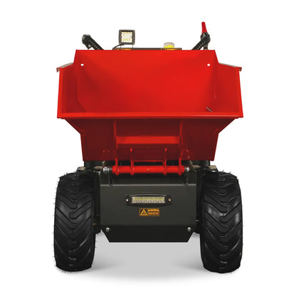 MechMaxx 1100Lbs Loading Battery Powered Barrow Electric Mini Dumper for Sale,  1000W 48V Brushless DC Motor,  E50