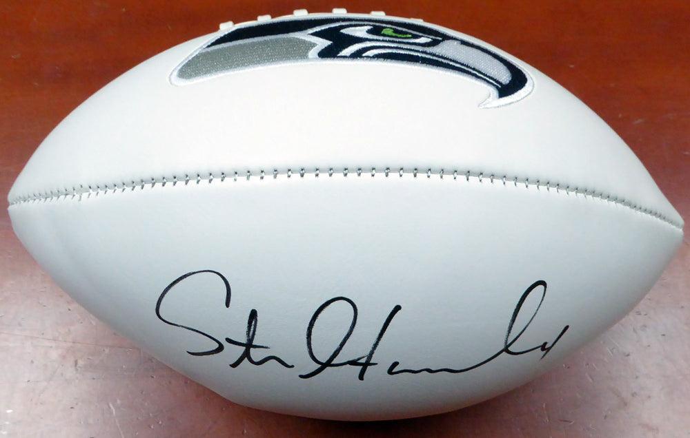 Steven Hauschka Autographed Seattle Seahawks White Logo Football MCS Holo Stock #112614