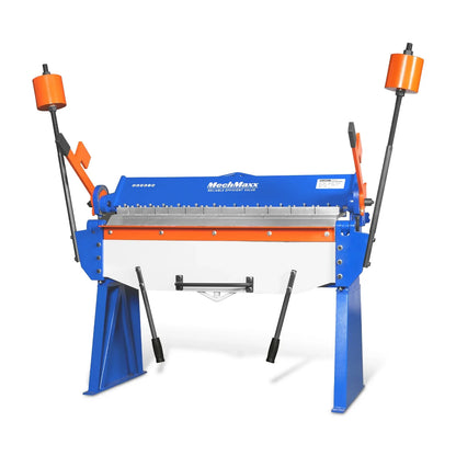 48” Manual Pan and Box Brake - Heavy Duty, Durable Construction, 12 Gauge Mild Steel, 135° Bending Angle, Individual Bending Fingers" PB4812