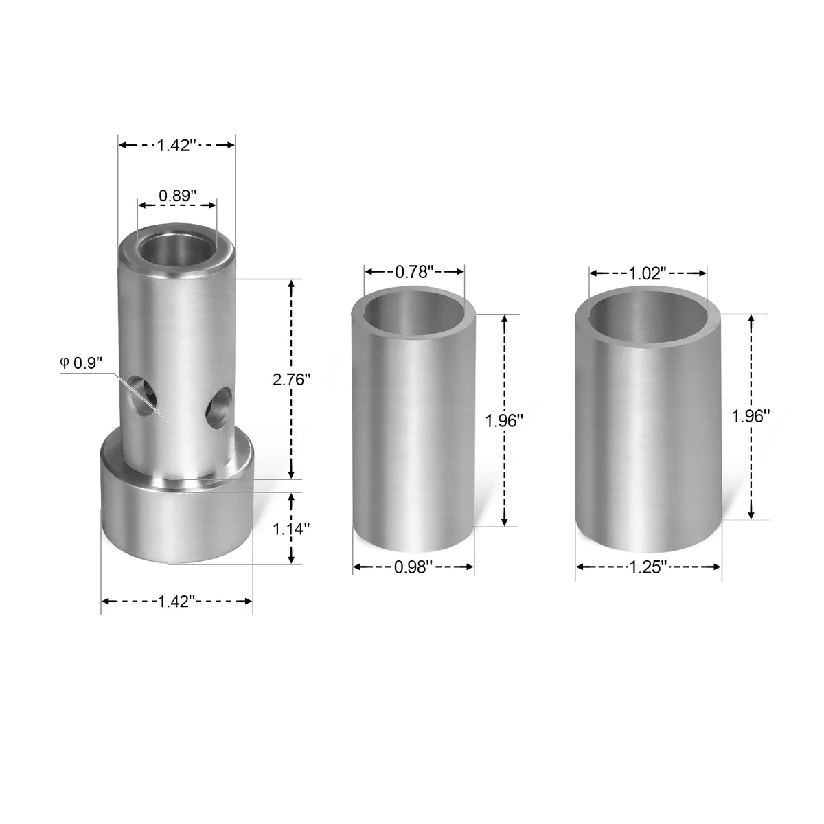 Category 1 Quick Hitch Bushing Set for 3 Point Tractor Attachment (for SKU: 201017B, 201017T, 201017R, 201017G)