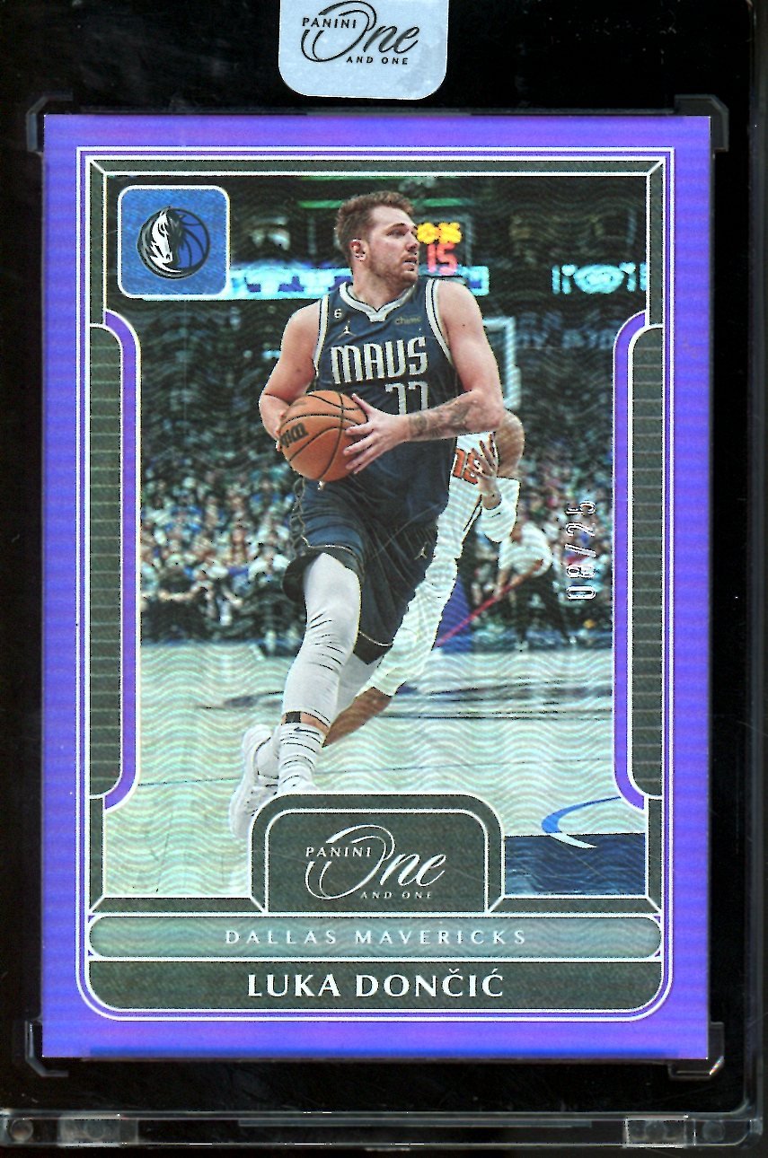 2022/23 Panini One & One Luka Doncic Purple /25 Mavericks