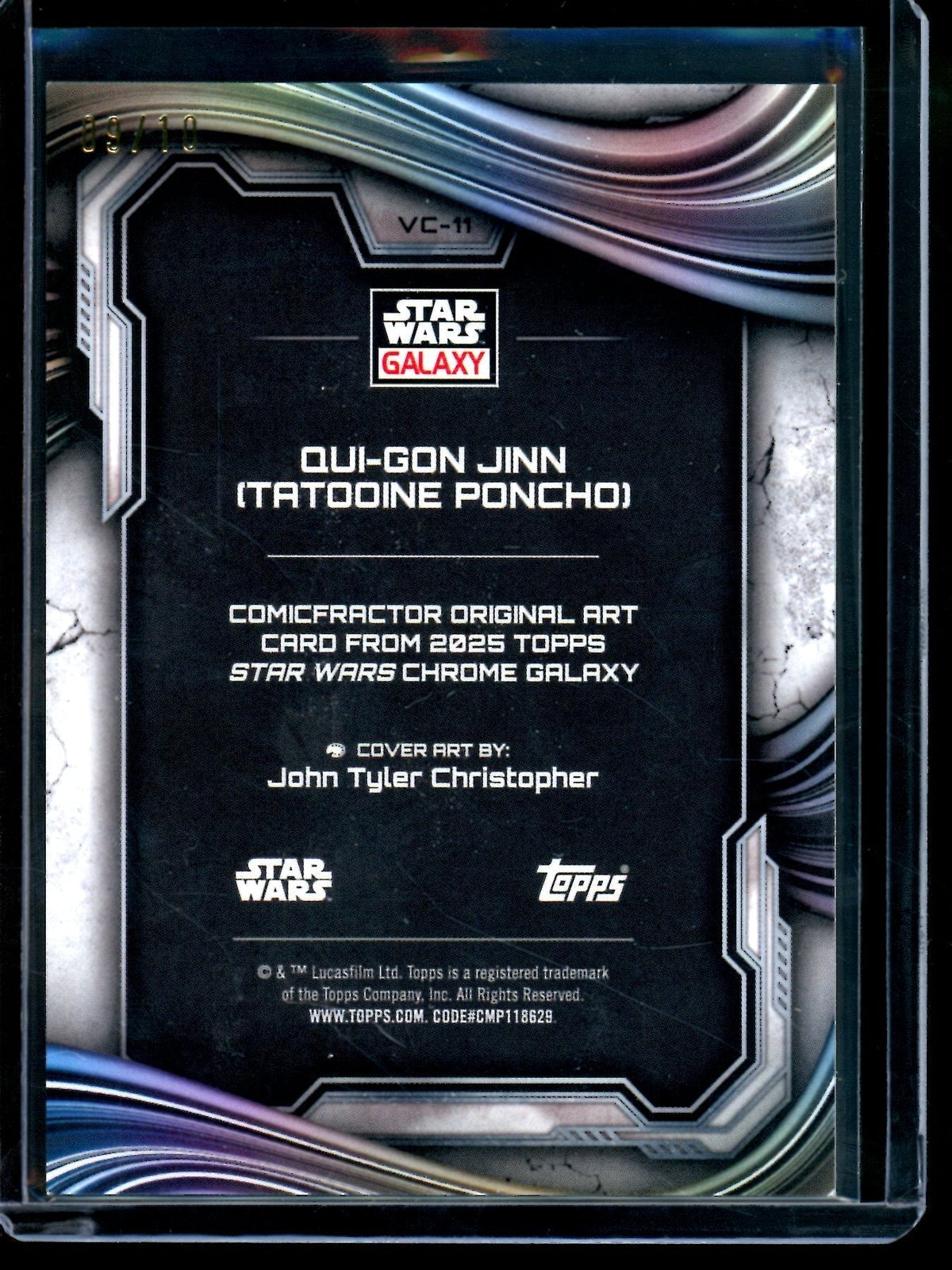 2026 Topps Galaxy Qui-Gon Jinn Comicfractor /10