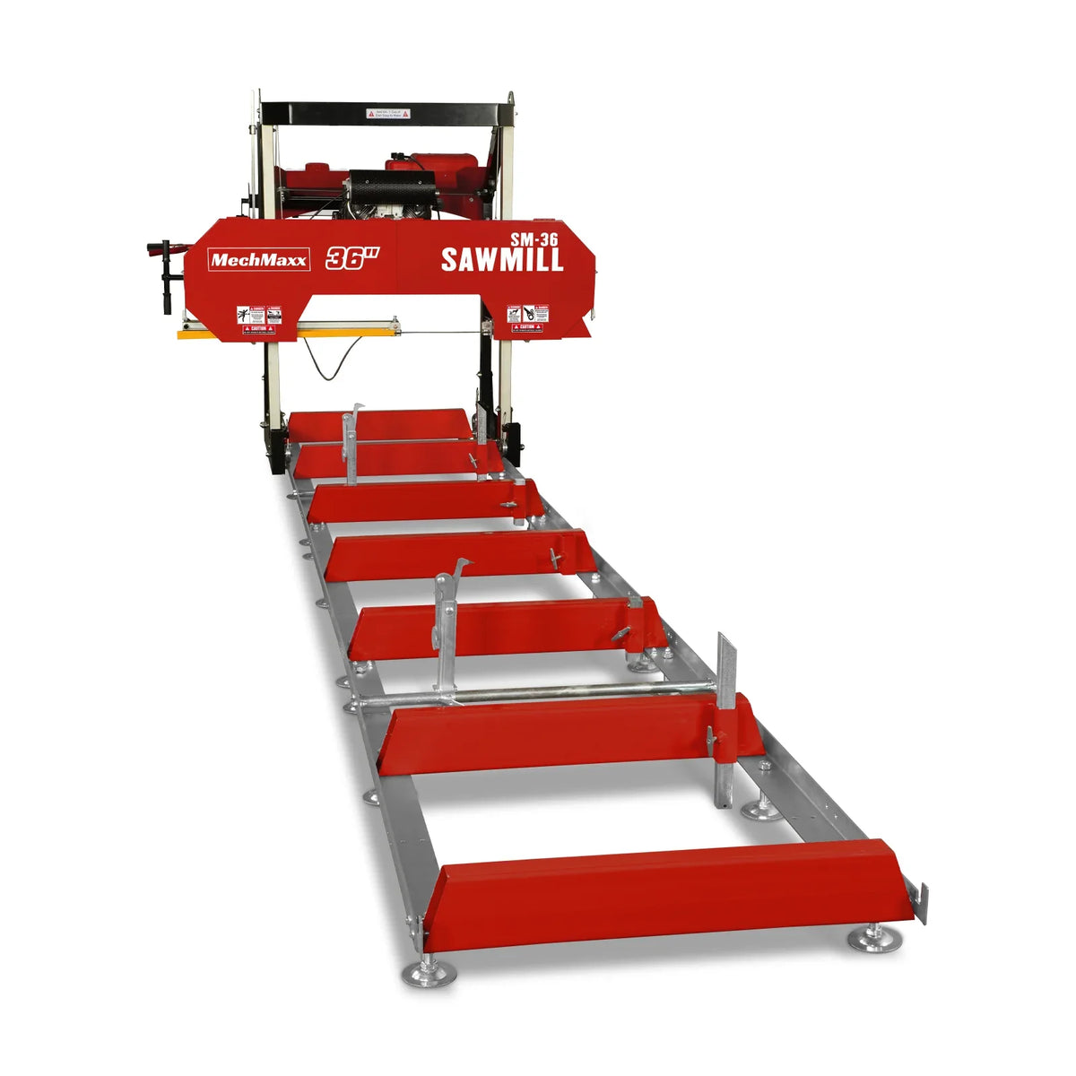 MechMaxx 36" MAX Portable Sawmill,  25HP 688cc HONDA GX690 V-Twin Engine,  35" Board Width,  20' Track Length ( 10 x Blades Included ) SM36HMAX