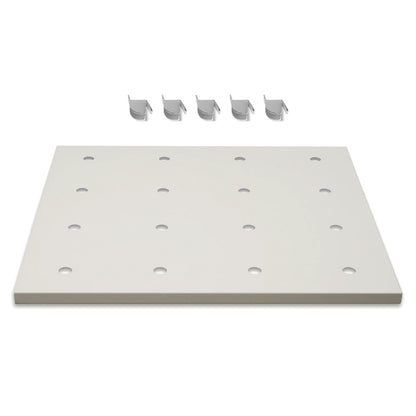 ( 1 Pack / 1 Pcs ) Shelf with 5 Pcs Clips, 540/730L Cabinet, White (for SKU:203002W, 203010W, 203006W, 203011W)
