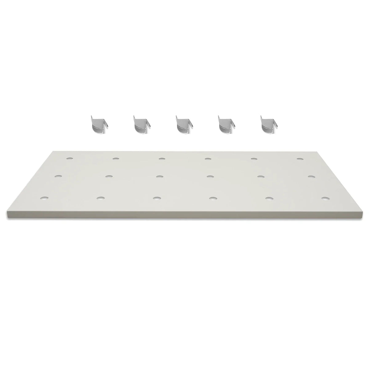 ( 1 Pack / 1 Pcs ) Shelf with 5 Pcs Clips, 880L Cabinet, White (for SKU:203003W, 203007W)