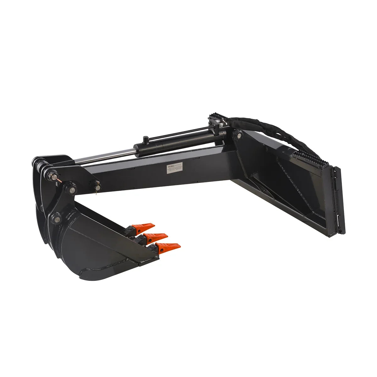 MechMaxx Skid Steer Backhoe Attachment, 14” Bucket Included, 78inch Digging Depth,LBH-14