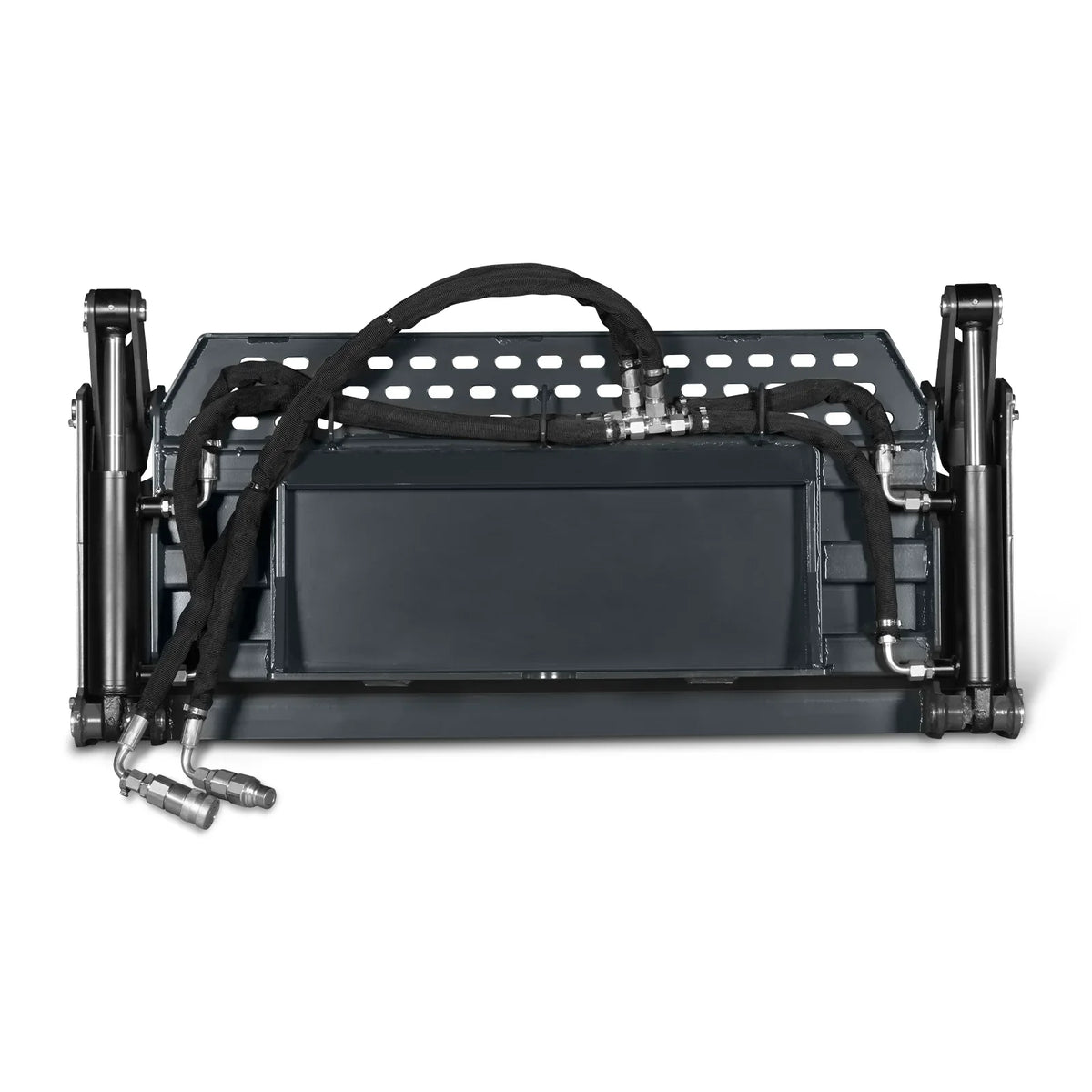 44" 4-In-1 Combo Mini Skid Steer Bucket Attachment With Quick Attach,  Universal Mount