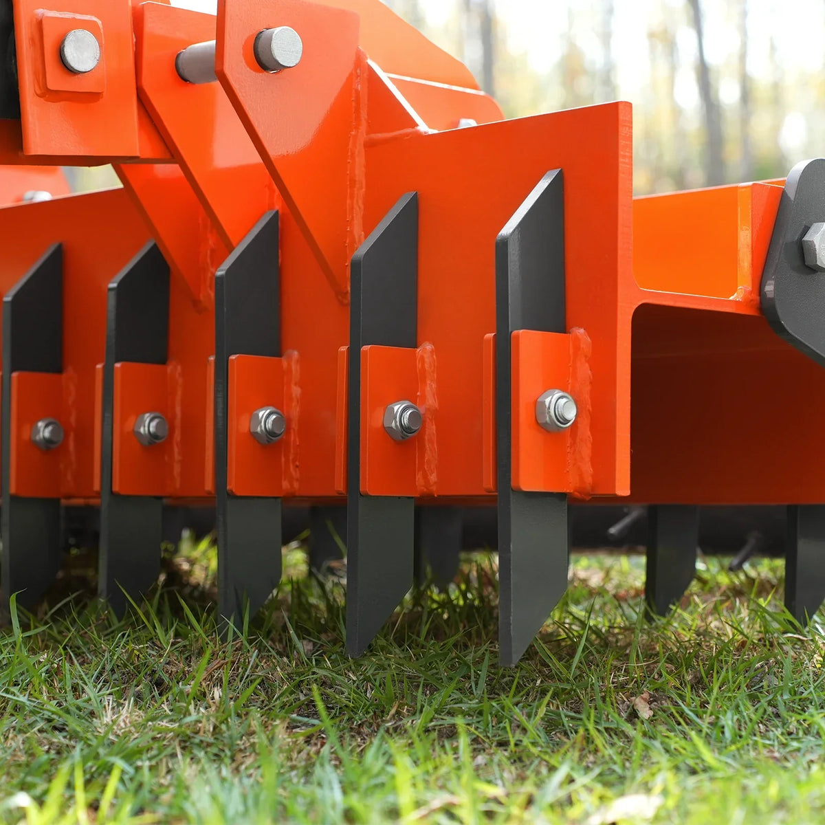 84" Heavy Duty Soil Pulverizer,  Single Spiked Roller,  29 Shanks,  Category 1 and 2,  3 Point Hitch Tractor Attachment,  TSP84