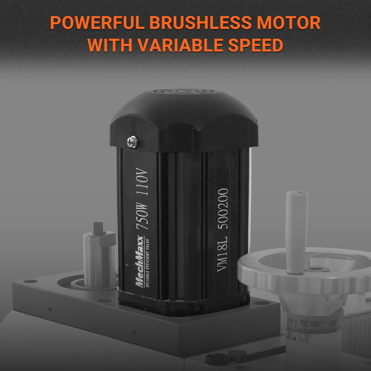 6"x20'' Benchtop Mill Drill Machine with DRO Brushless Motor, Variable Speed, R8 Spindle, 1 HP, 110V, Compact Milling Drilling Tool for Garage Shop, DIY Metalworking without Stand VM18LD