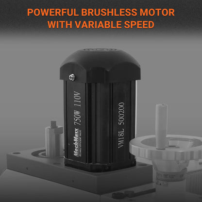 6"x20'' Benchtop Mill Drill Machine with DRO Brushless Motor, Variable Speed, R8 Spindle, 1 HP, 110V, Compact Milling Drilling Tool for Garage Shop, DIY Metalworking without Stand VM18LD