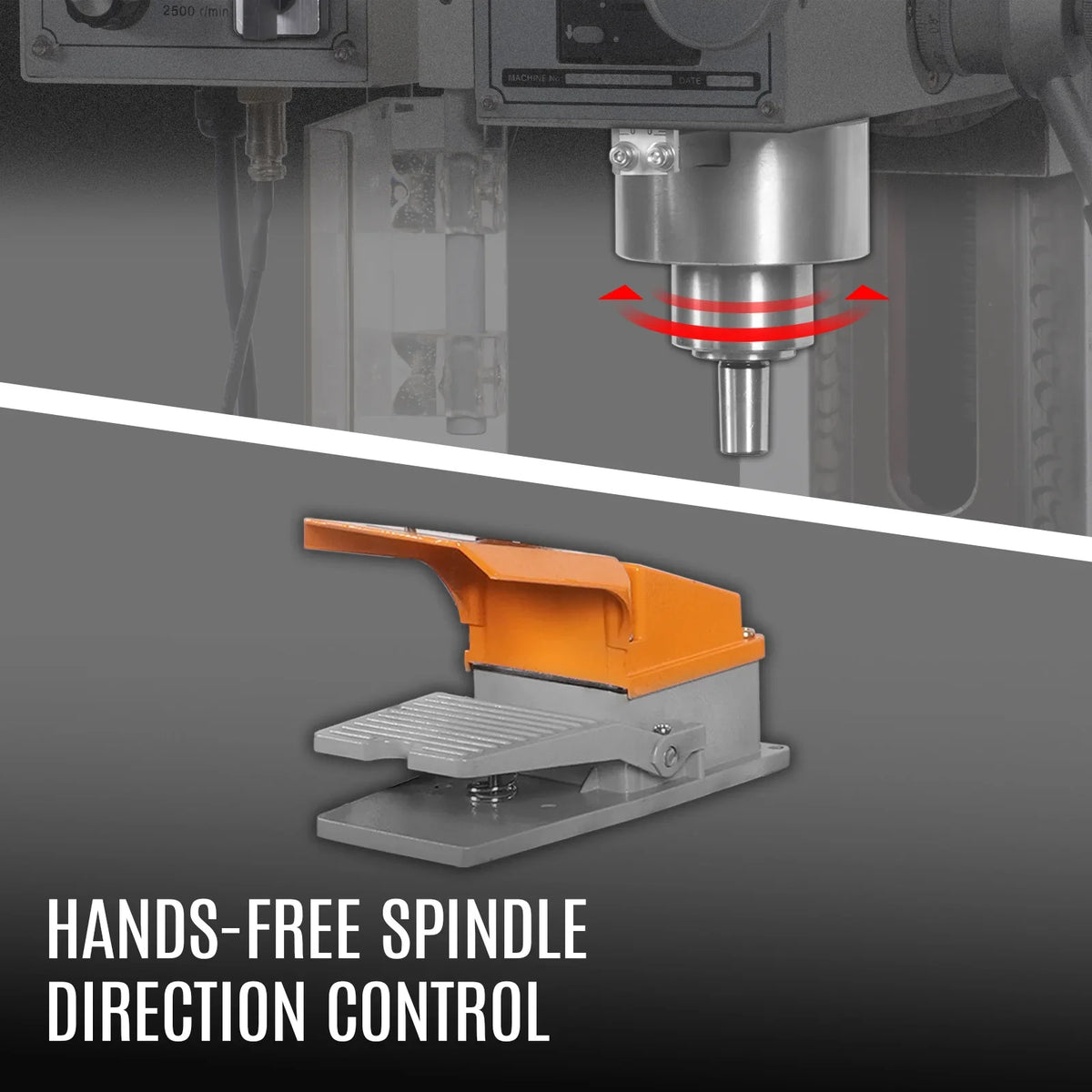 7‘’ x 27-1/2‘’ Benchtop Mini Mill Drill Machine, Variable Speed, Brshless Motor, R8 Spindle, 1.5 HP, 110V, Compact Milling Drilling Tool for Garage Shop, DIY Metalworking without Stand VM25L