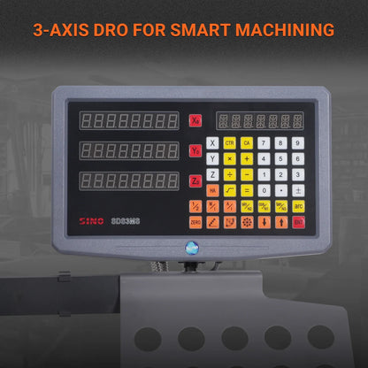 8-1/4"x33'' Industrial Benchtop Mill Drill Machine with DRO, Variable Speed, Brushless Motor, R8 Spindle, 2 HP, 110V, Compact Milling Drilling Tool for Garage Shop, DIY Metalworking without Stand VM32LD