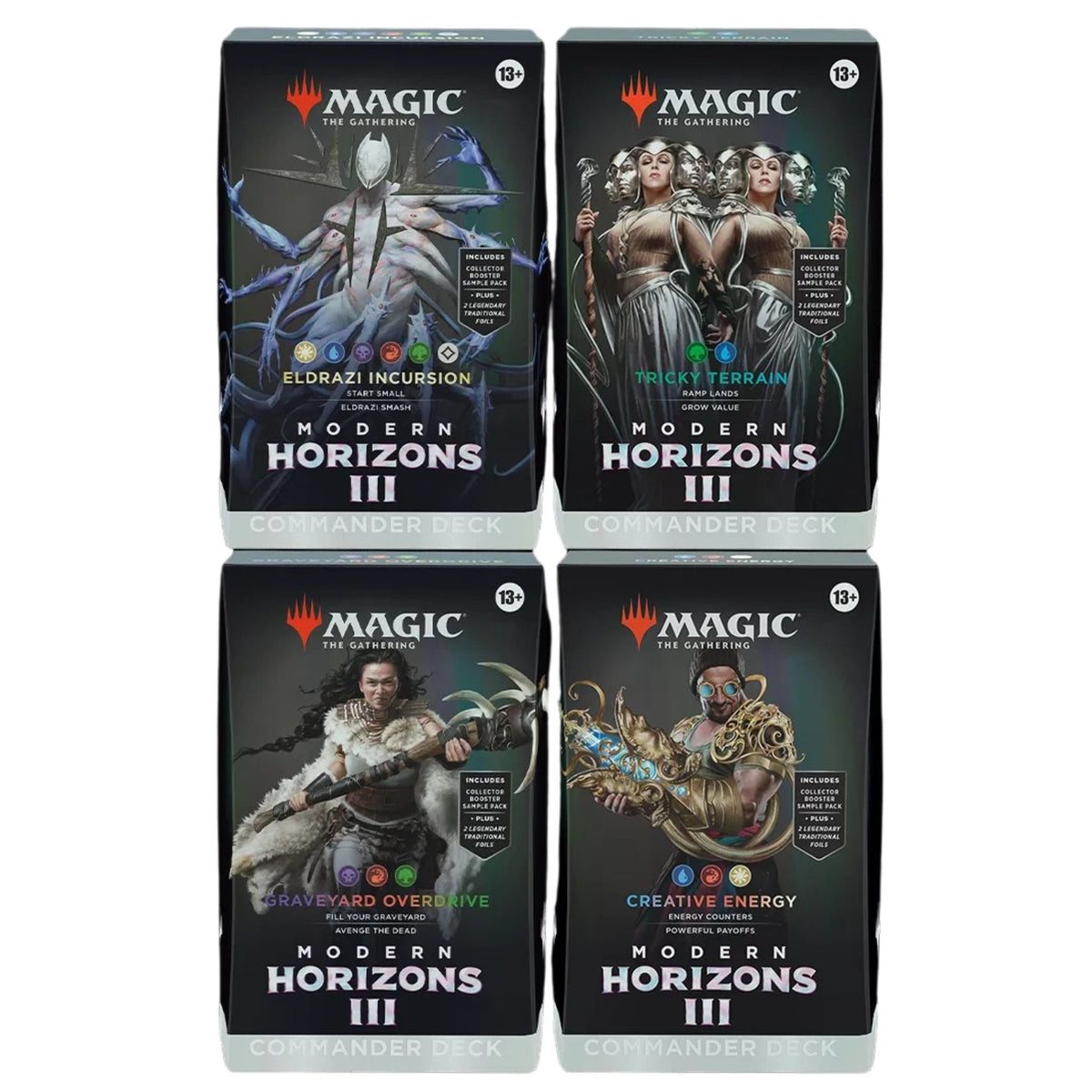 Magic The Gathering Modern Horizons 3 Commander Deck Set (4 Decks)