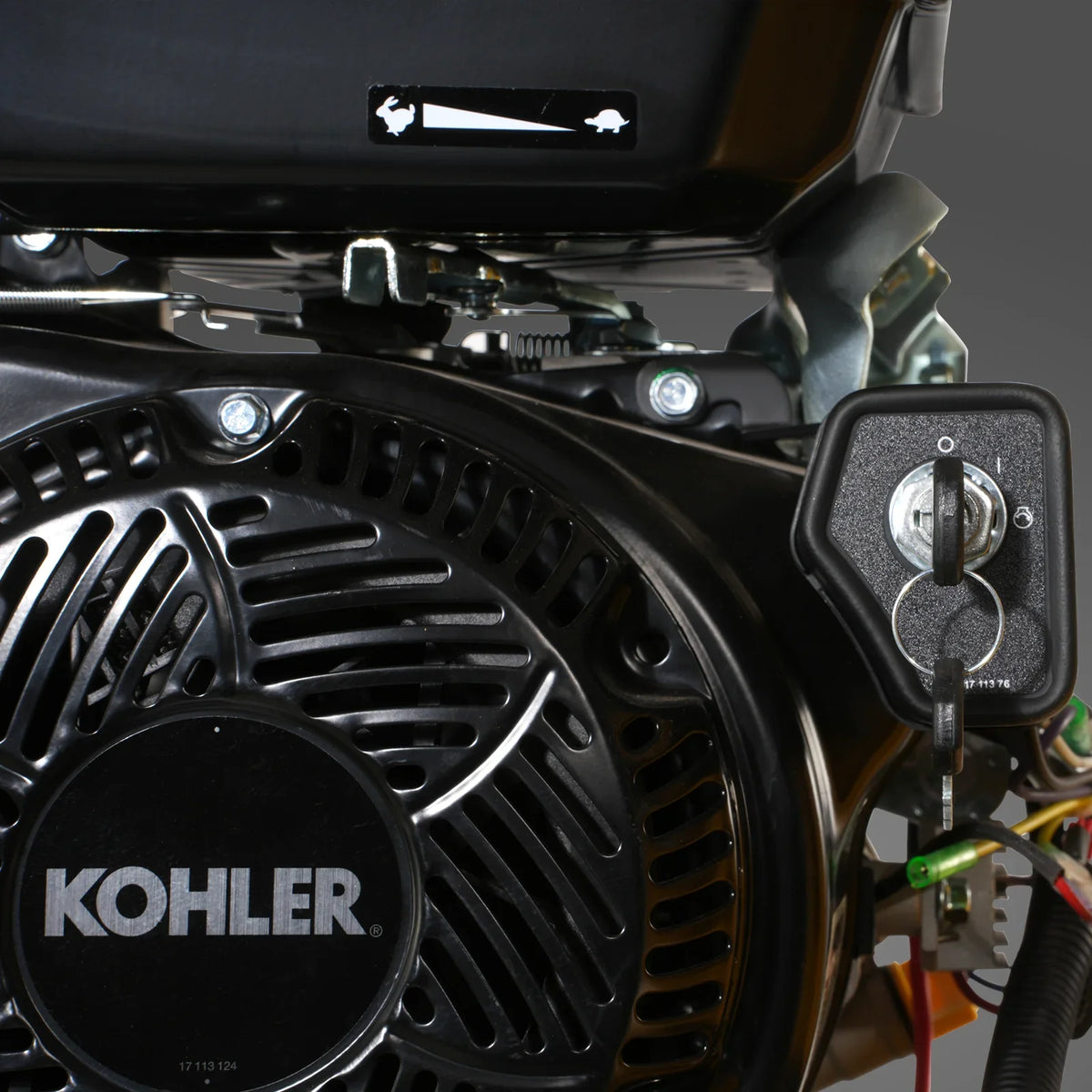 6 inch KOHLER E-Start 429cc 14HP Gas Powered 4 - Wheel Drum Wood Chipper with Taillight ,  B150