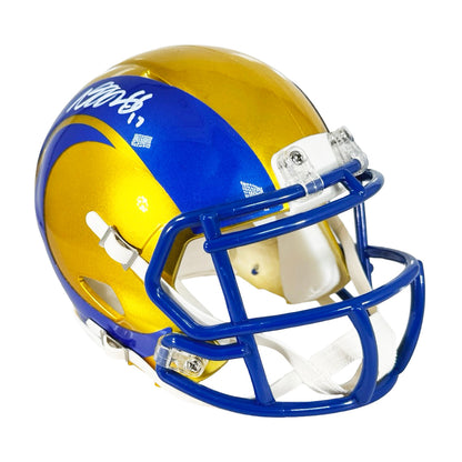 Davante Adams Signed Los Angeles Rams Flash Mini Football Helmet (JSA)