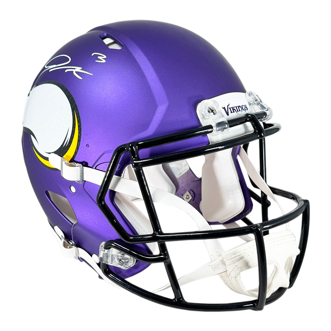 Jordan Addison Signed Minnesota Vikings Authentic Speed Full-Size Football Helmet (JSA)