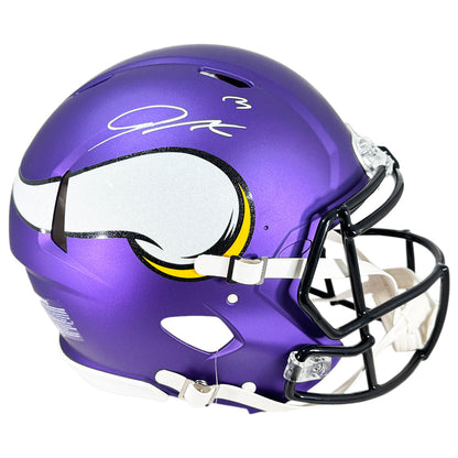 Jordan Addison Signed Minnesota Vikings Authentic Speed Full-Size Football Helmet (JSA)
