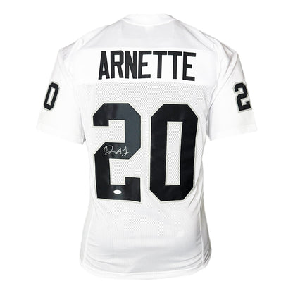 Damon Arnette Signed Las Vegas White Football Jersey (JSA)