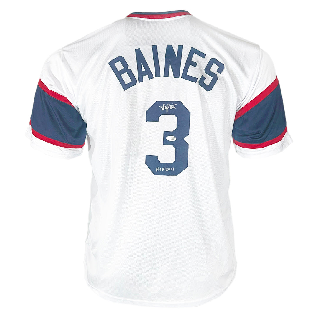 Harold Baines Signed HOF 2019 Inscription Chicago White Baseball Jersey (JSA)