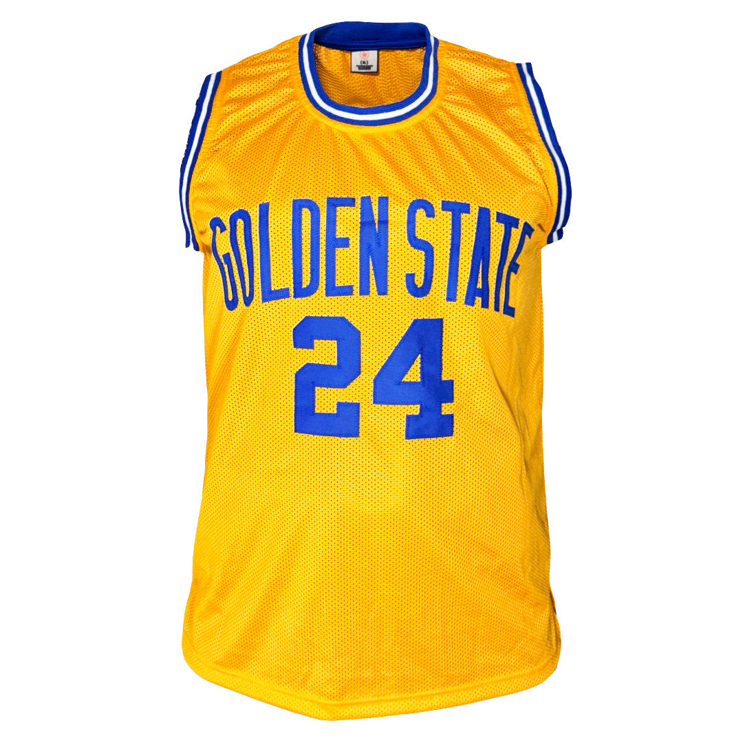 Rick Barry Signed Golden State Yellow Basketball Jersey (JSA)