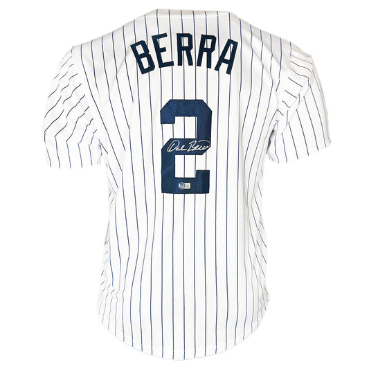 Dale Berra Signed New York Pinstripe Baseball Jersey (Beckett)