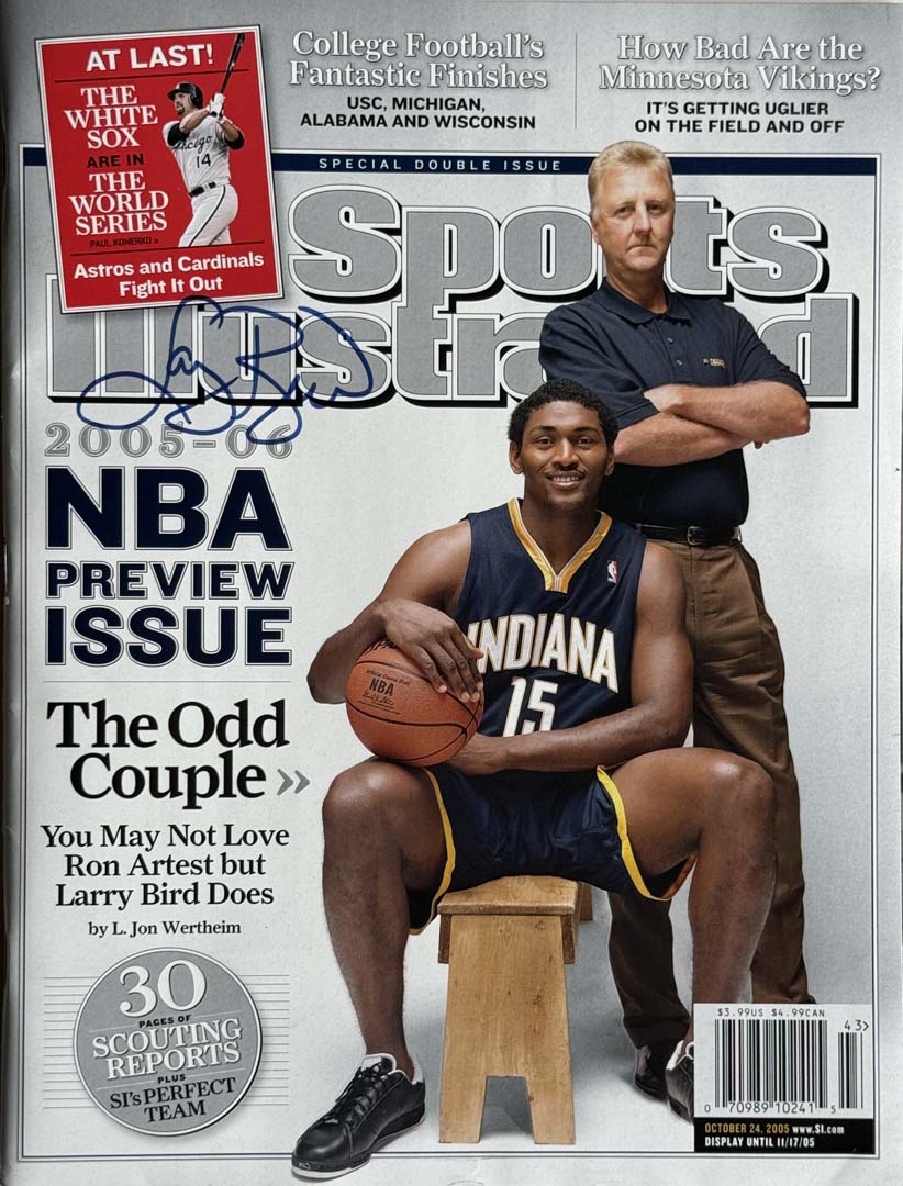 Larry Bird Signed Sports Illustrated 10/24/2005 Issue (JSA)