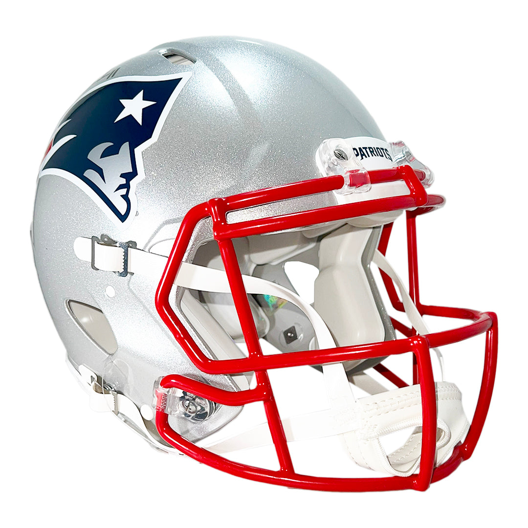 Drew Bledsoe Signed New England Patriots Authentic Speed Full-Size Football Helmet (Beckett)
