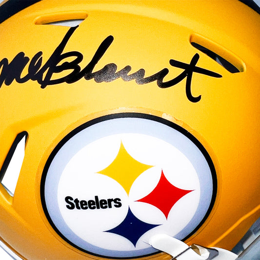 Mel Blount Signed Pittsburgh Steelers Alt 2025 Speed Mini Football Helmet (Beckett)