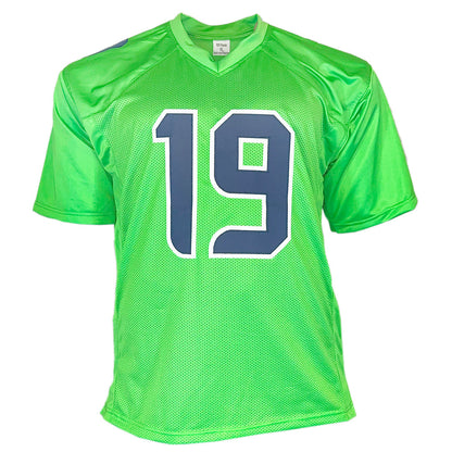 Jake Bobo Signed Seattle Green Football Jersey (JSA)
