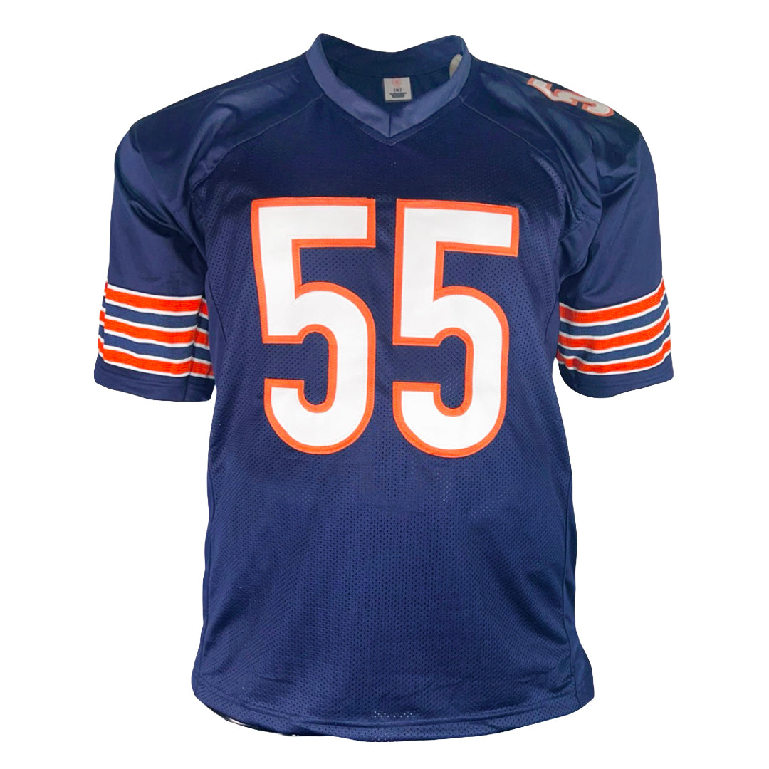 Lance Briggs Signed Chicago Navy Football Jersey (Beckett)