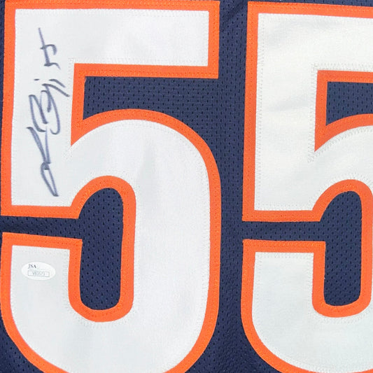 Lance Briggs Signed Chicago Navy Football Jersey (Beckett)