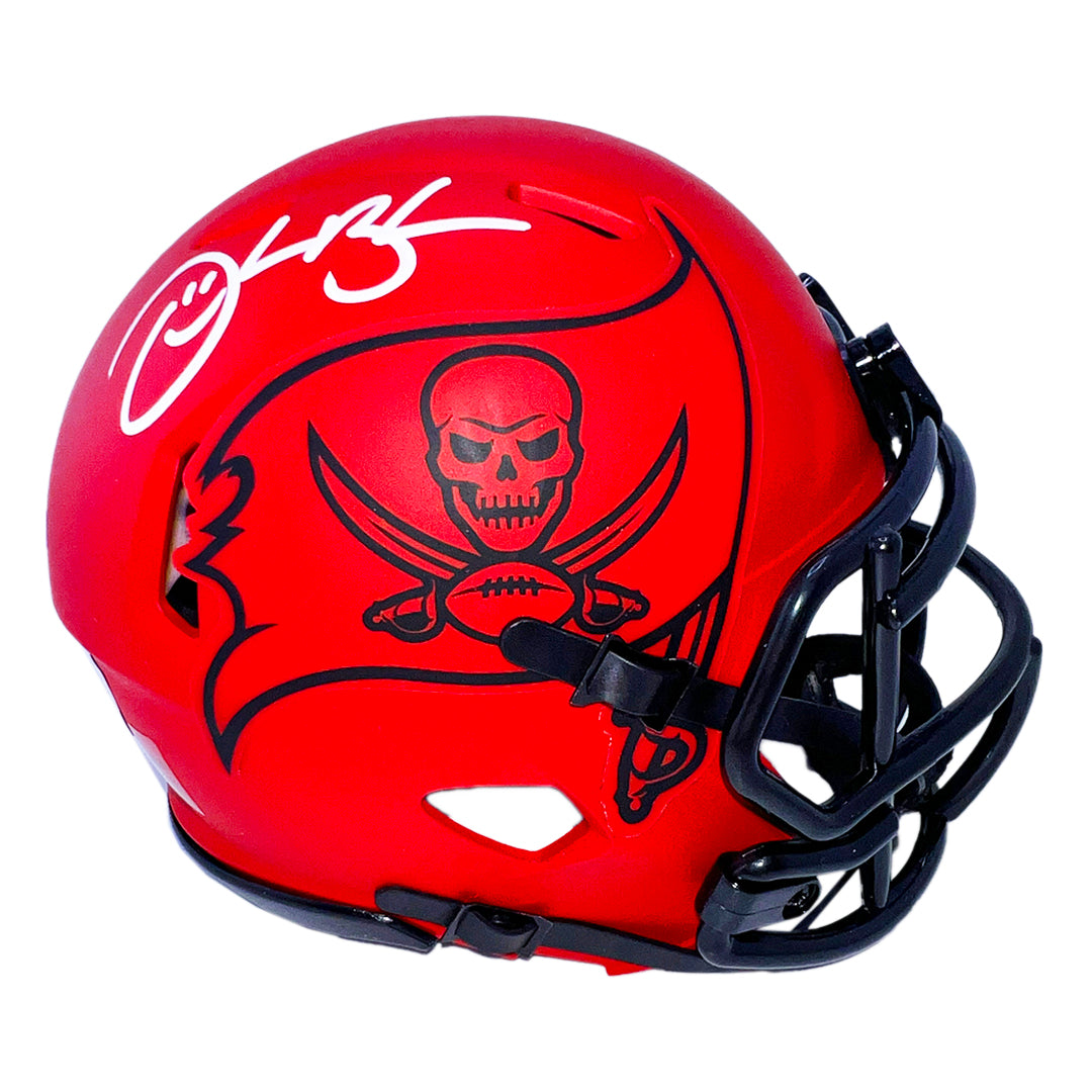 Derrick Brooks Signed Tampa Bay Buccaneers Rave Mini Football Helmet (Beckett)