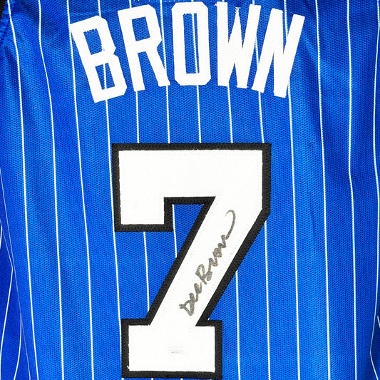 Dee Brown Signed Orlando Blue Basketball Jersey (JSA)