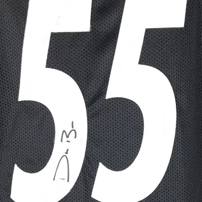 Devin Bush Signed Pittsburgh Black Football Jersey (JSA)