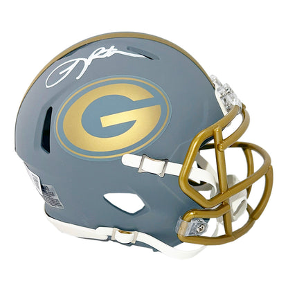 Leroy Butler Signed Green Bay Packers Slate Alternate Speed Mini Football Helmet (Beckett)