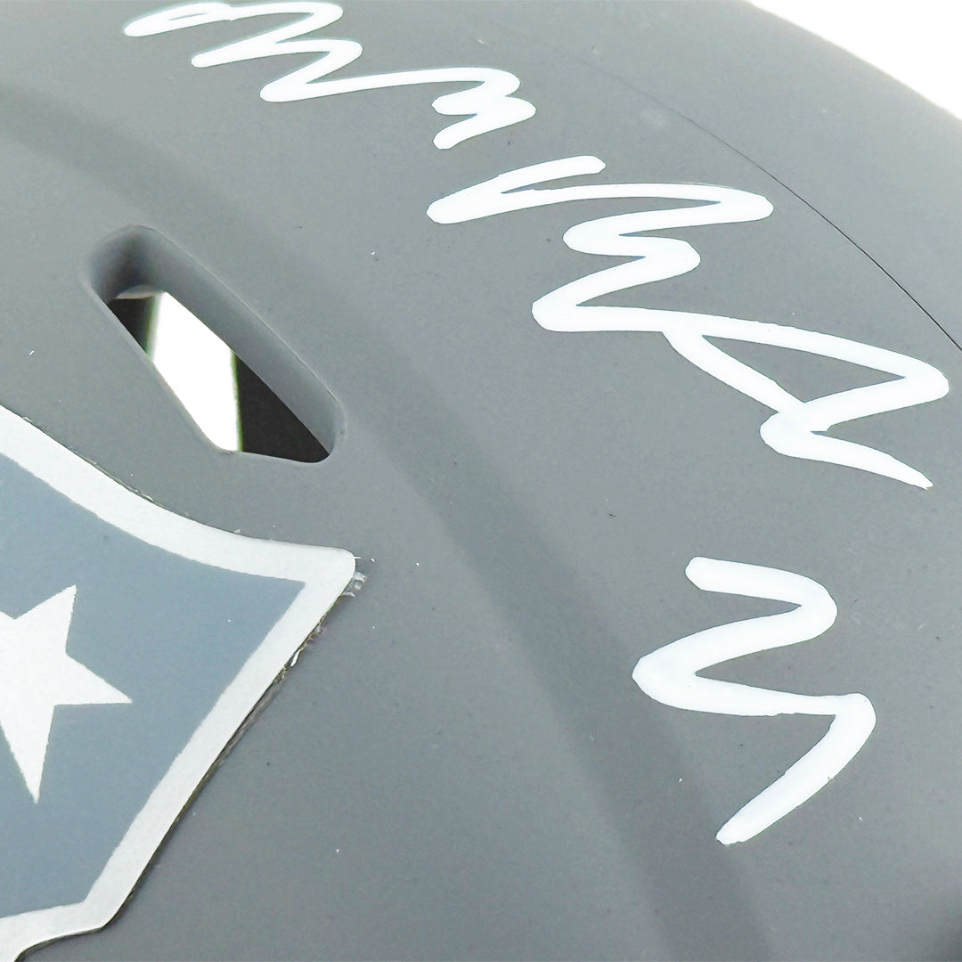 Malcolm Butler Signed New England Patriots Slate Alternate Speed Mini Football Helmet (JSA)