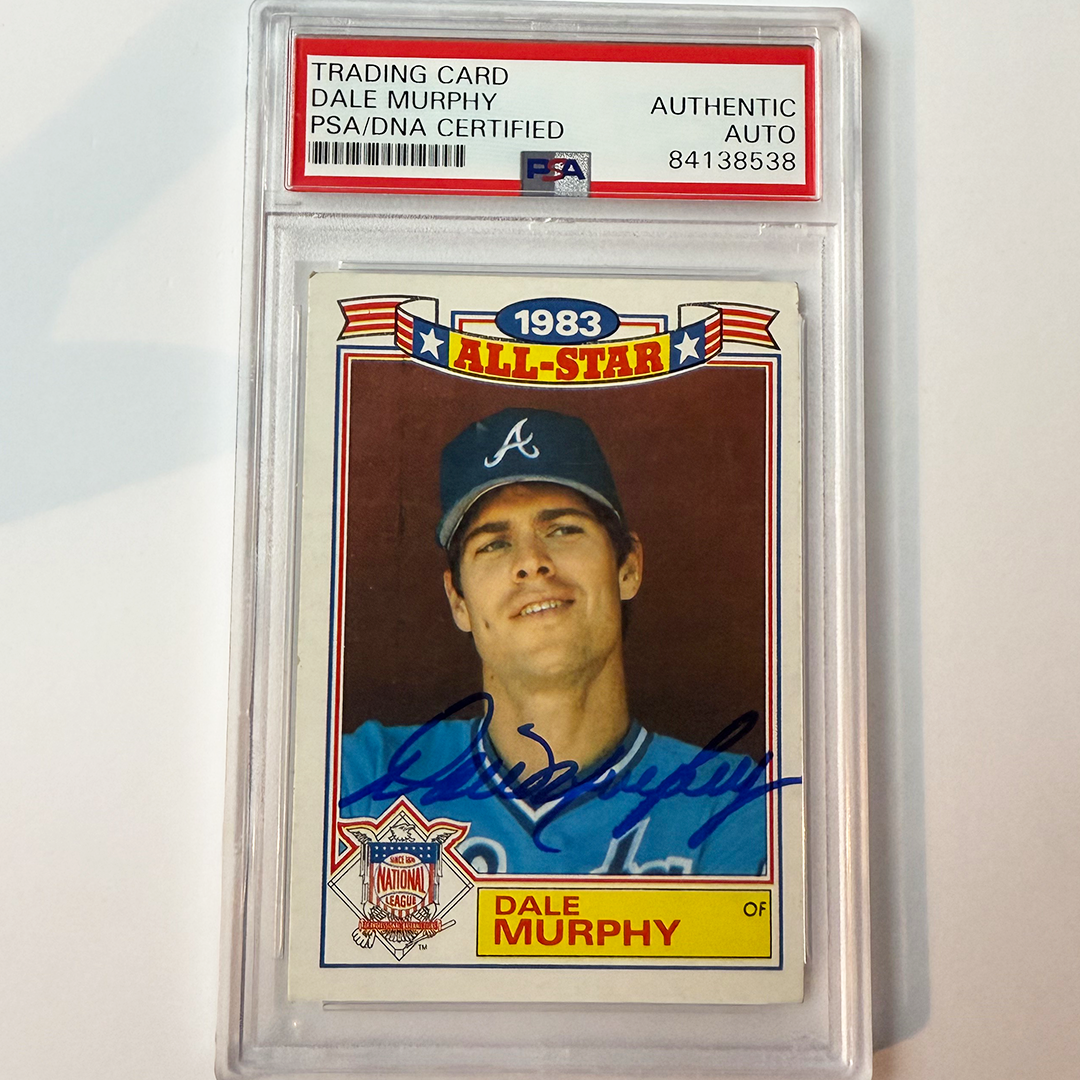 Dale Murphy Signed 1984 Topps Commemorative #19 PSA Auto Authentic