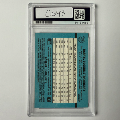 Darryl Strawberry Signed 1988 Donruss #439 PSA Auto Authentic